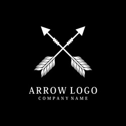 arrows vintage elements such as logos Vector Image