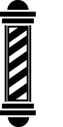 Barber pole vintage tattoo concept Royalty Free Vector Image