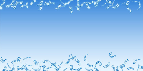 bitcoin internet currency notes falling sparse b vector image