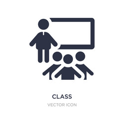 class icon on white background simple element vector image