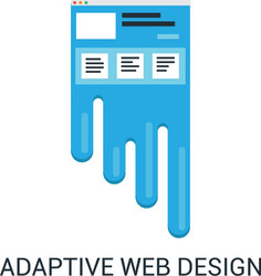 responsive web design abstract vector image