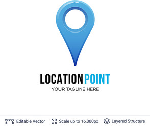 map location pointer vector image