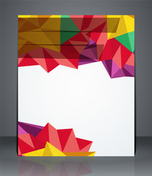 Geometric design brochures magazine cover vector