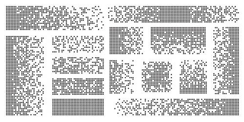 Pixel Disintegration Effect vector image