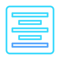 text alignment icon design for user interface vector image