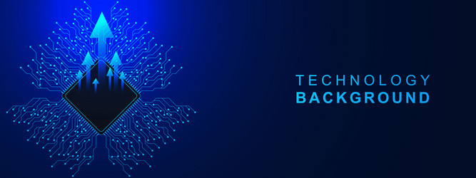 abstract technology background with circuit board vector image