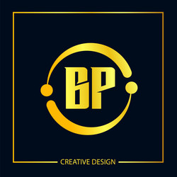 Initial letter pb logo template design Royalty Free Vector
