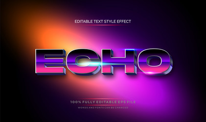 modern editable text style effect gradient color vector image