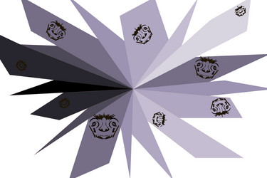 abstract pattern lines and signs vector image