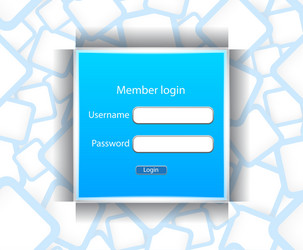 Login page Royalty Free Vector Image - VectorStock