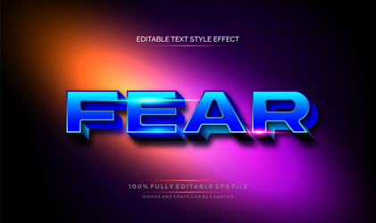 modern editable text style effect gradient color vector image
