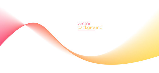 smooth flow of wavy shape with gradient abstract vector image