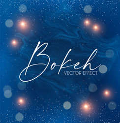 abstract blue background with bokeh effect vector image