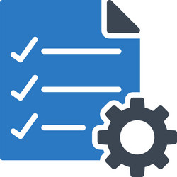 checklist setting vector image