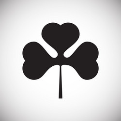 clover icon on background for graphic and web vector image