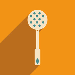 flat with shadow icon and mobile application vector image