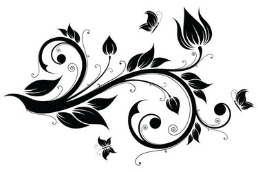 Floral design element Royalty Free Vector Image