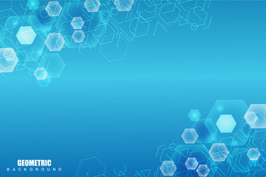 geometric abstract background with connected line vector image