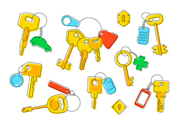 Keyhole and Intercom Set vector image