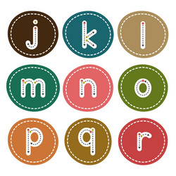 learn to write letters part 2 small vector image