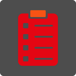 pad page rounded square button vector image