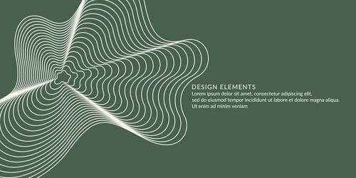 abstract background with dynamic waves vector image