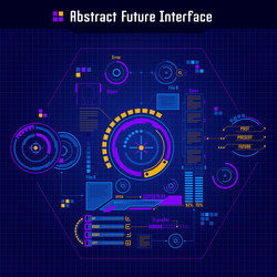 abstract future interface concept vector image