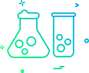 beaker icon design vector