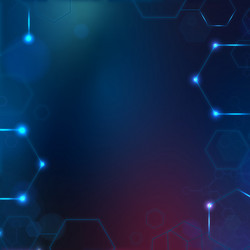 digital technology background with hexagon frame vector image