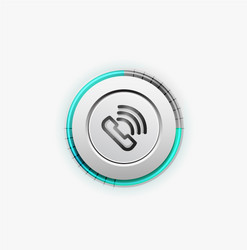 phone button call support idea vector image