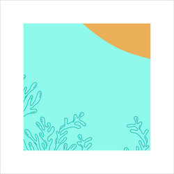 abstract color summer background in figure square vector image