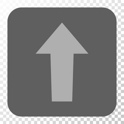 arrow up rounded square button vector image