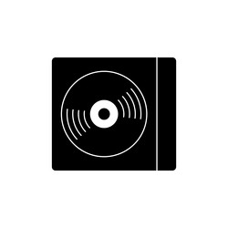 Cd player icon design template vector