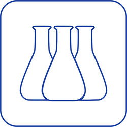 Chemical lab test tube icon vector