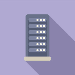 flat design of a server rack vector image