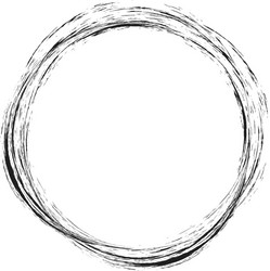 grungy circle blob blotch vector image