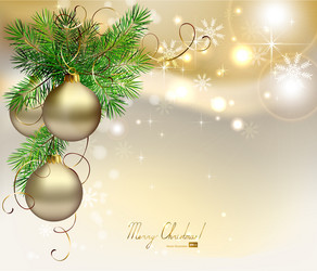 Light christmas background with silver evening Vector Image