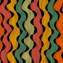 Abstract wavy seamless pattern Royalty Free Vector Image