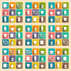 flat with shadow concept and mobile application vector image