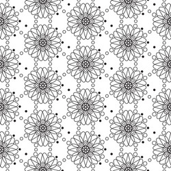 seamless black and white pattern entangle design vector