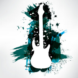 abstract background notes and splatter vector image