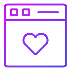 favorite icon user interface as a simple sign vector image