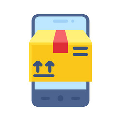 logistic app icon mobile application vector image
