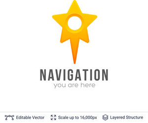 map location pointer vector image
