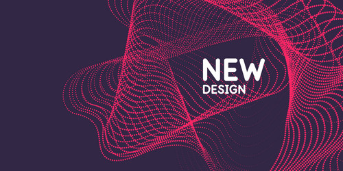 abstract background with dynamic waves vector image