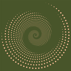 circle peach fuzz dots abstract background vector image