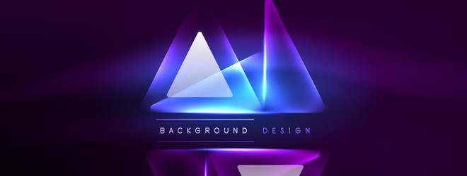 neon lights hacking geometric background virtual vector image