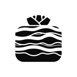 root crop icon with pattern isolated on white vector image