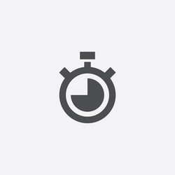 simple timer icon vector