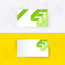 abstract blank name card template for business vector image